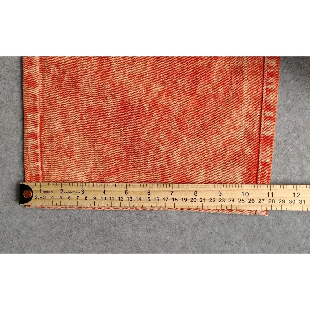 Fashion Nova Cargo Pants Orange Wide Leg Y2K 90s Womens Sz 0 Boho Hippie Grunge - Picture 11 of 13